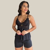 Pijama Short Doll Feminino Sensual Sem Bojo Liso com Renda Linha Noite Premium – Eliana Luz
